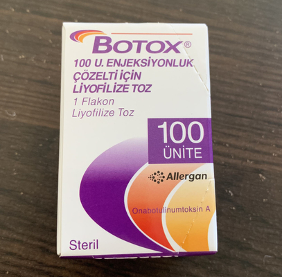 удаление морщинки впрыски порошка токсина 100units Allergan  Botulinum