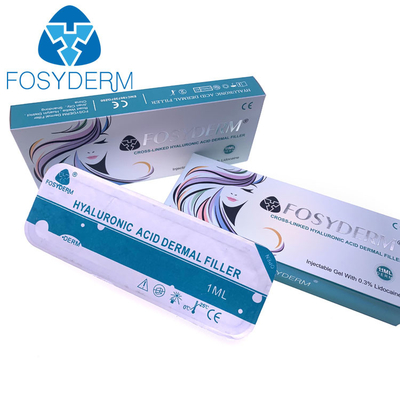 Впрыска заполнителей 1ml губы Fosyderm дермальная Hyaluronic кисловочная для повышения губы