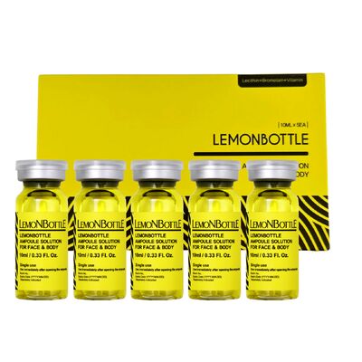 10 Ml Lemon Infused Fat Reduction Bottles for Slimming Solutions