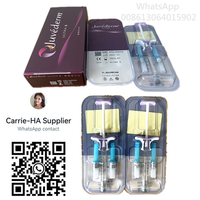 Прозрачные заполнители Juvederm ультра 3 губы Juvederm Voluma дермальное