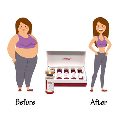 Жирное растворяя решение ампулы липолитического решения впрыски КРАСНОЕ