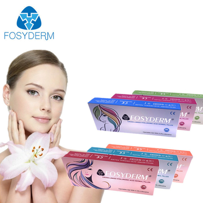 Крест заполнителя стороны Fosyderm Hyaluronic кисловочный дермальный соединил гель 1ml 2ml 5ml HA